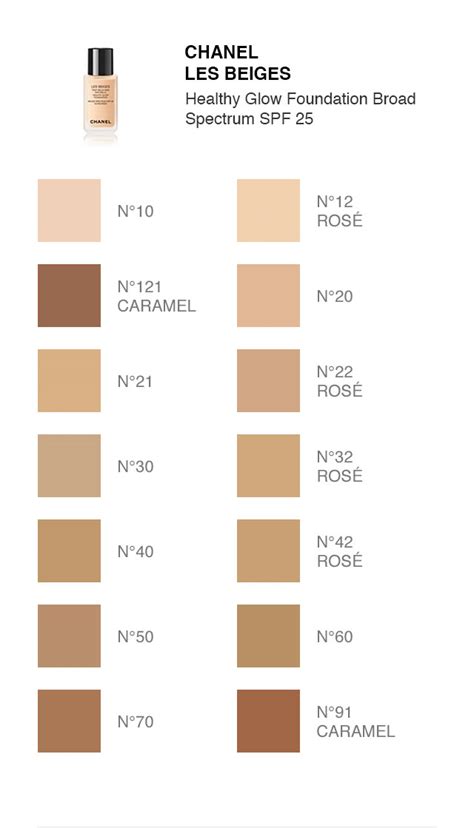 chanel les beiges foundation shade 40|chanel foundation color shade chart.